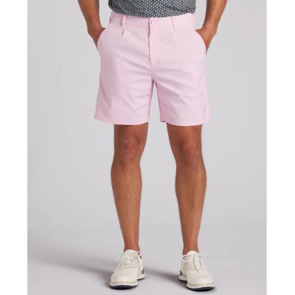 PUMA X AP Men's  Pale Pink Pleated 7" Golf Shorts Size 36 - Picture 1 of 9